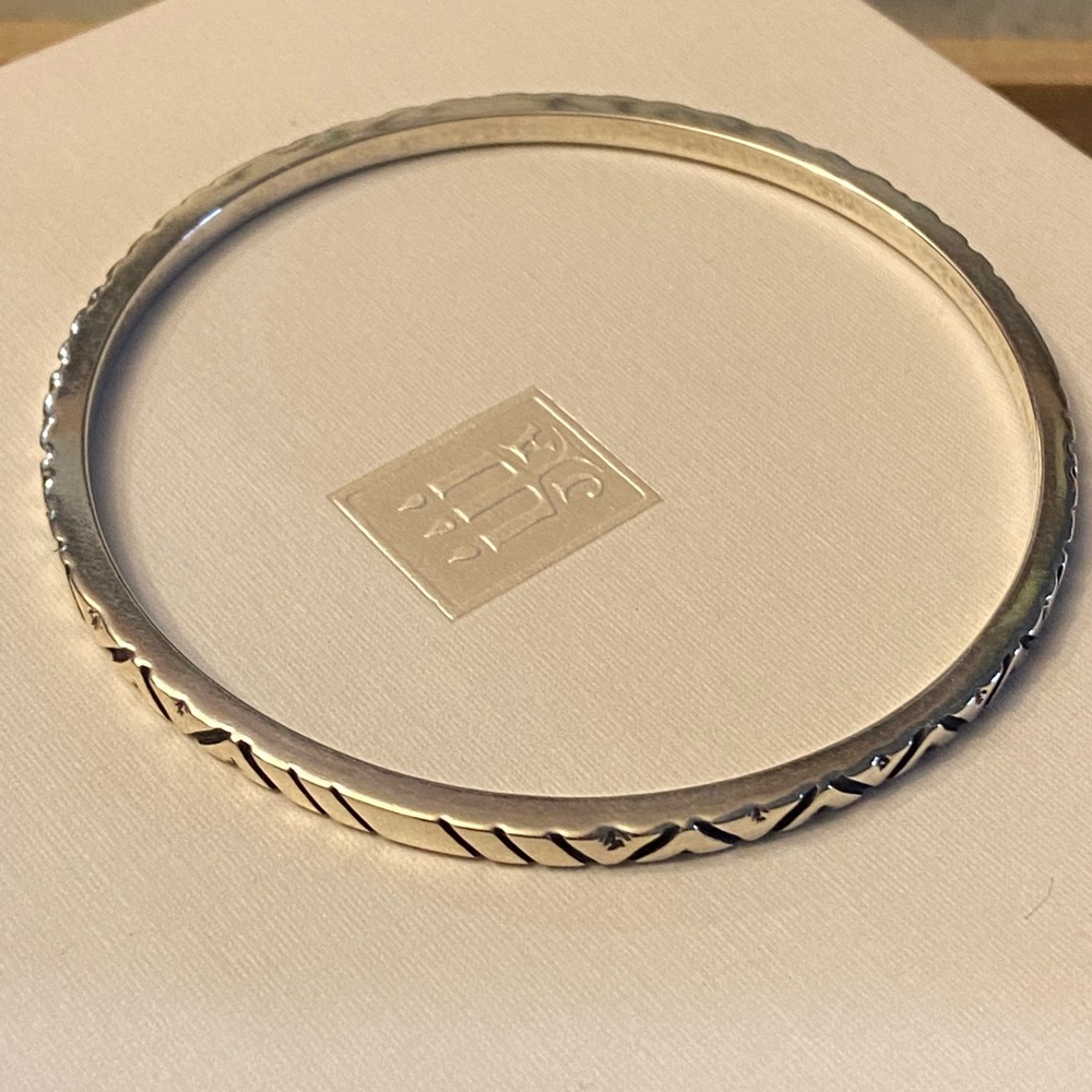 SOLD Rare Retired Sterling Silver bangle bracelet - Picture 2 of 7